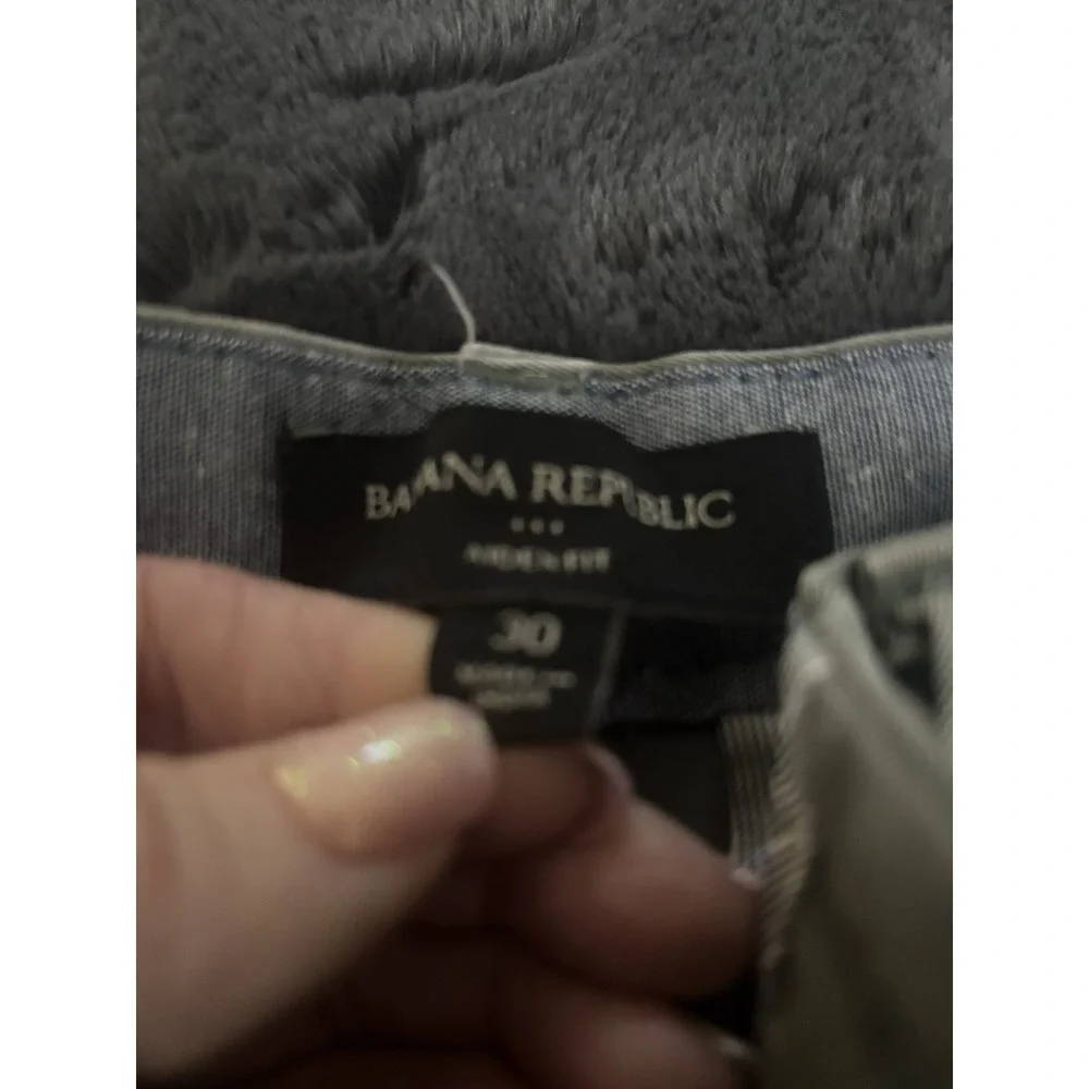 Banana Republic Shorts Mens 30 X 9‎ In  Camo Chino High Rise Pockets Aiden Fit